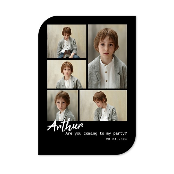 Fotokaart vleugel staand 10 x 14,3 cm