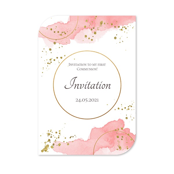 Single Card Half Rounded Vertical 10 x 14,3 cm