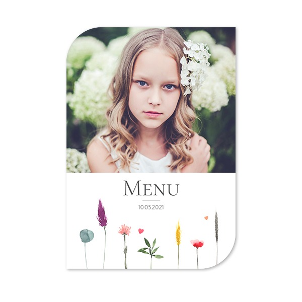 Single Card Half Rounded Vertical 10 x 14,3 cm