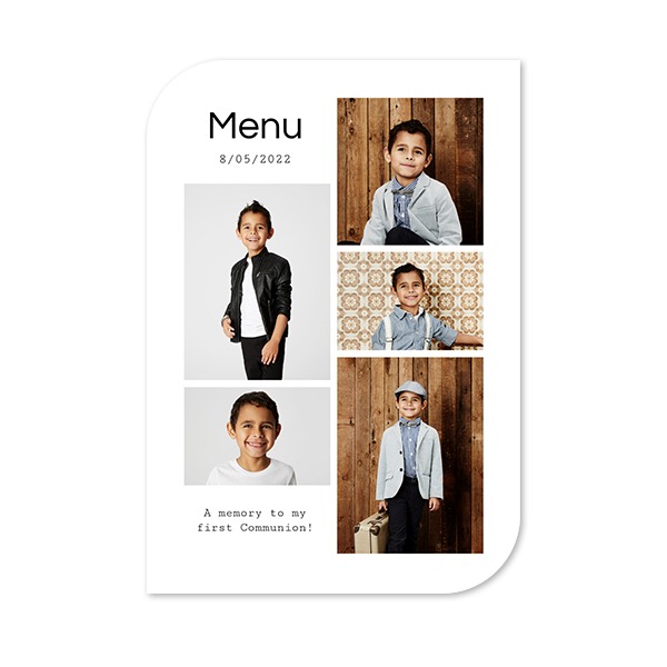 Single Card Half Rounded Vertical 10 x 14,3 cm