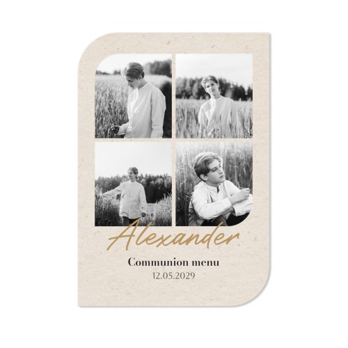 Single Card Half Rounded Vertical 10 x 14,3 cm