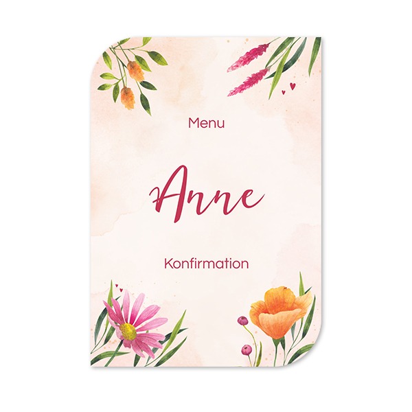 Enkle Fotokort halvrundet portræt 10 x 14,3 cm