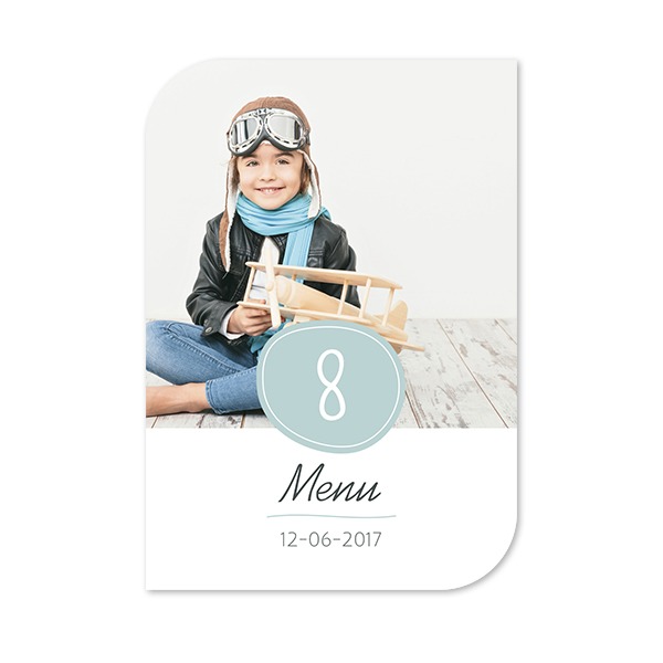 Grusskarte - Halbrunde Ecken Hochformat 10 x 14,3 cm