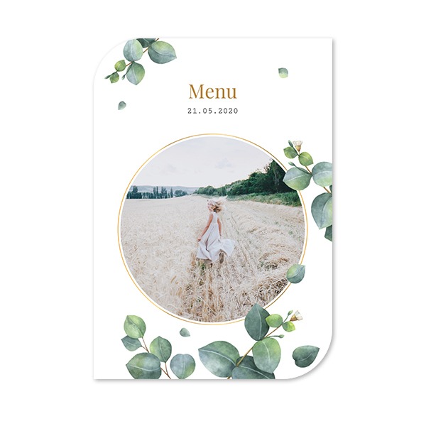 Single Card Half Rounded Vertical 10 x 14,3 cm