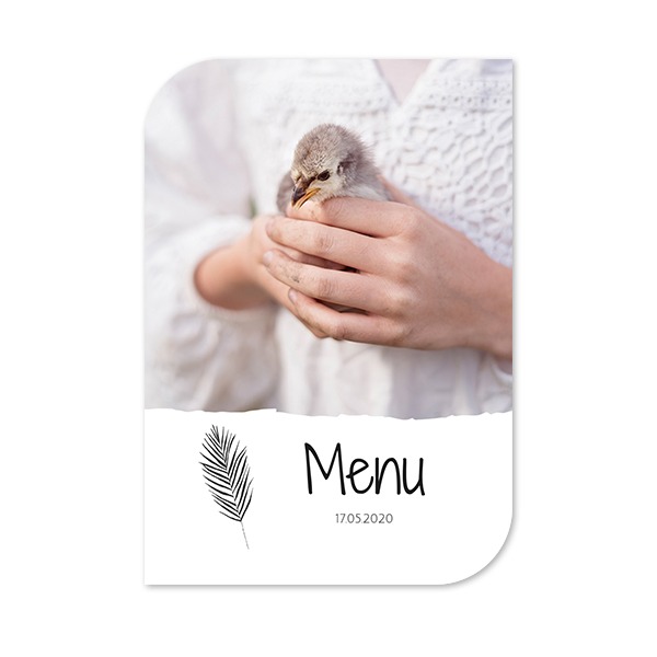 Single Card Half Rounded Vertical 10 x 14,3 cm