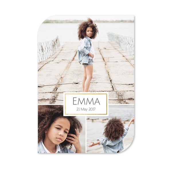 Single Card Half Rounded Vertical 10 x 14,3 cm