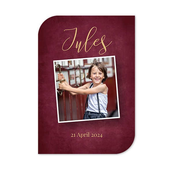 Single Card Half Rounded Vertical 10 x 14,3 cm