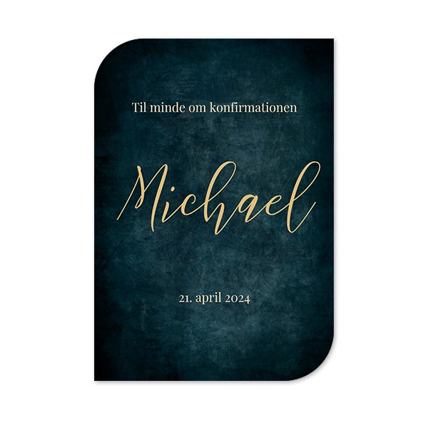 Enkle Fotokort halvrundet portræt 10 x 14,3 cm