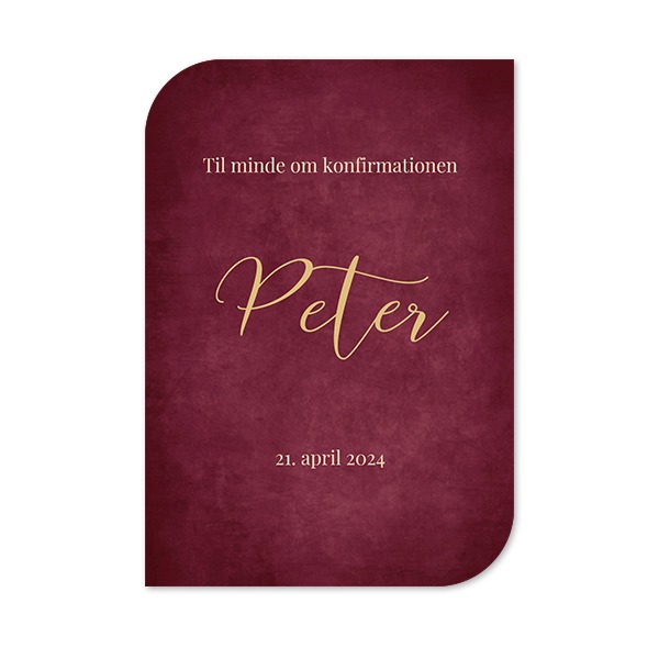 Enkle Fotokort halvrundet portræt 10 x 14,3 cm