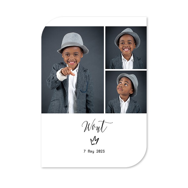 Single Card Half Rounded Vertical 10 x 14,3 cm