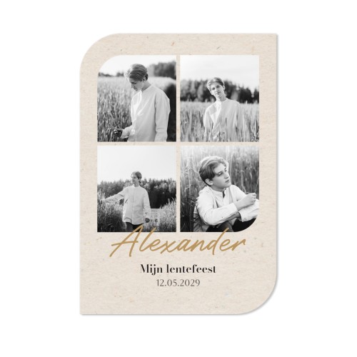 Fotokaart vleugel staand 10 x 14,3 cm