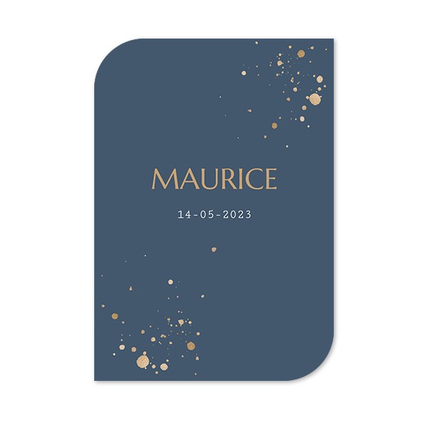 Grusskarte - Halbrunde Ecken Hochformat 10 x 14,3 cm