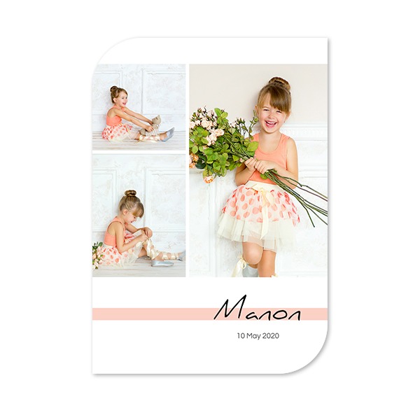 Single Card Half Rounded Vertical 10 x 14,3 cm