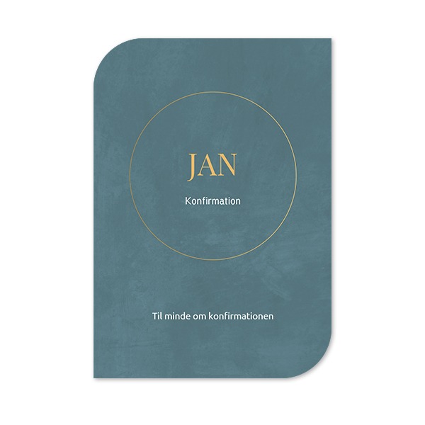 Enkle Fotokort halvrundet portræt 10 x 14,3 cm