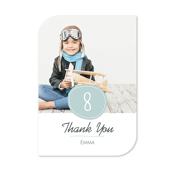 Grusskarte - Halbrunde Ecken Hochformat 10 x 14,3 cm