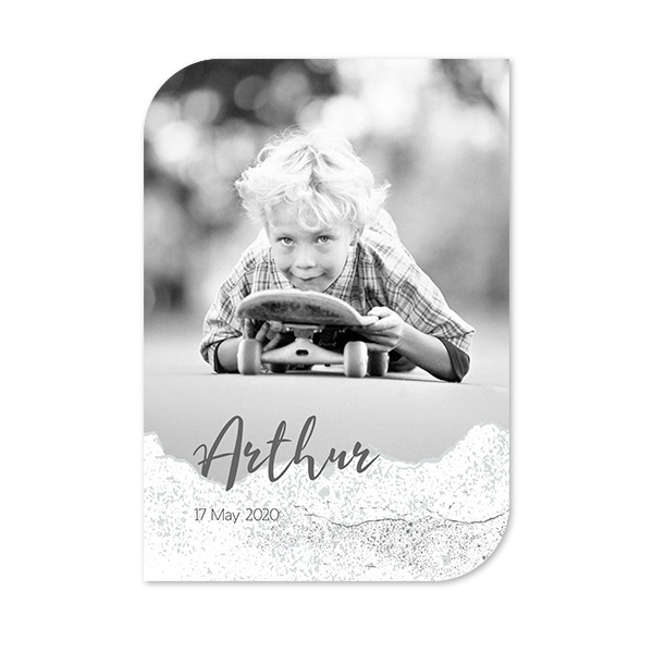 Single Card Half Rounded Vertical 10 x 14,3 cm