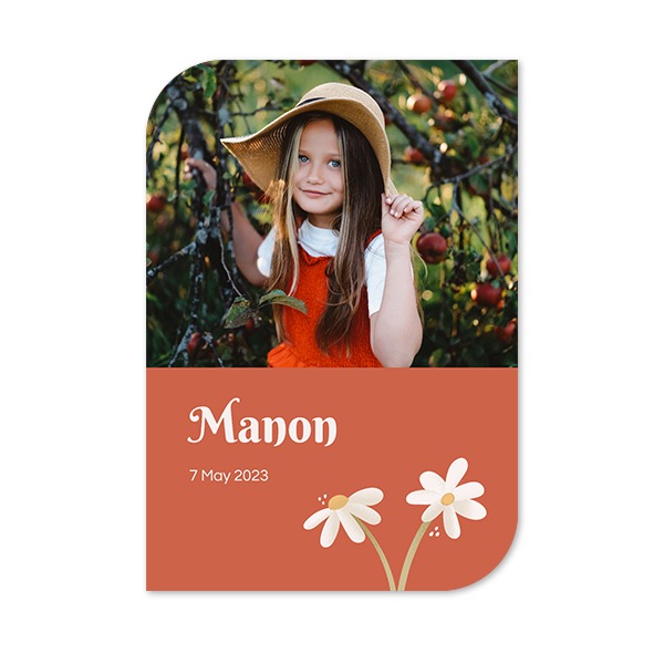 Single Card Half Rounded Vertical 10 x 14,3 cm