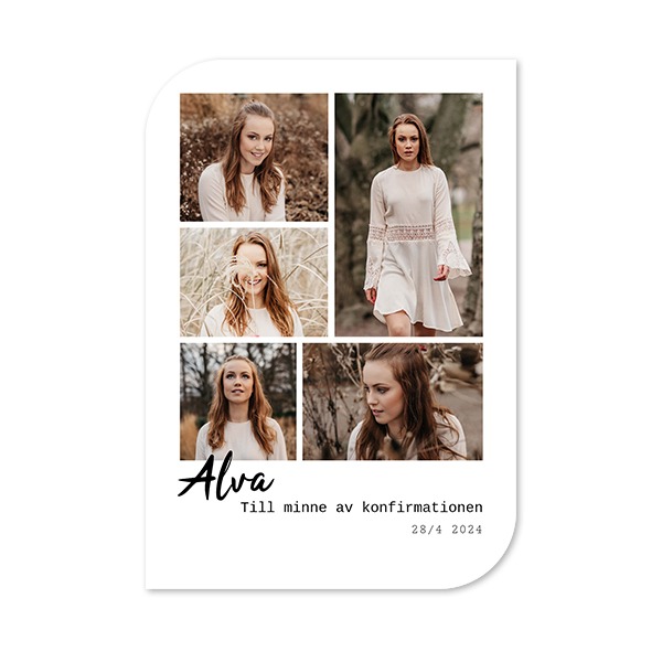 Enkla Fotokort vinge stående 10 x 14,3 cm