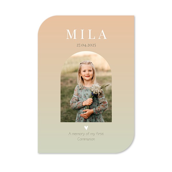 Single Card Half Rounded Vertical 10 x 14,3 cm
