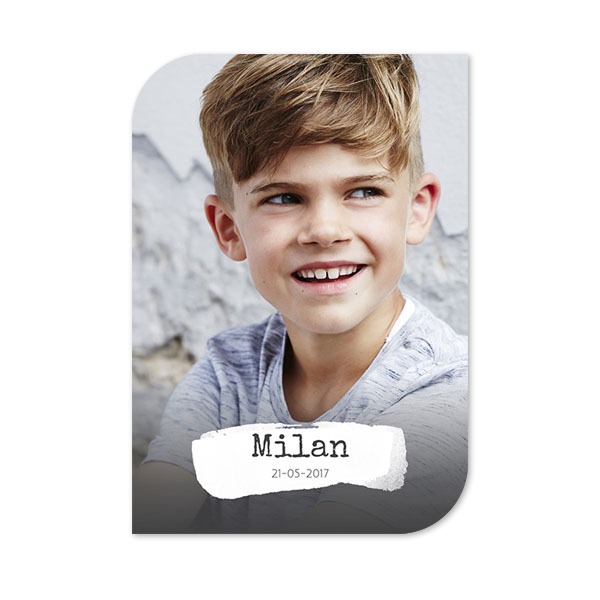 Single Card Half Rounded Vertical 10 x 14,3 cm