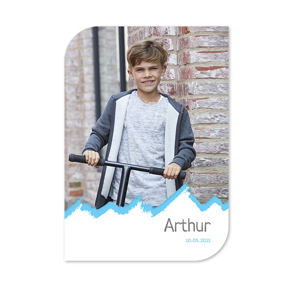 Fotokaart vleugel staand 10 x 14,3 cm