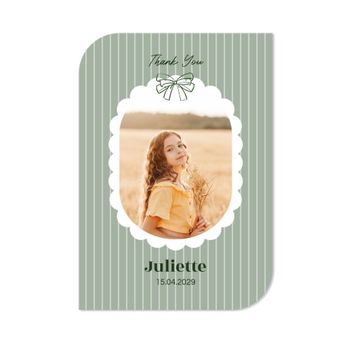 Faire-part 1 Bords ronds diagonale portrait 10 x 14,3 cm Faire-part 1 Bords ronds diagonale portrait 10 x 14,3 cm