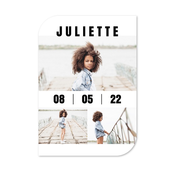 Klassinen kuvakortti siiven muotoinen pysty 10 x 14,3 cm