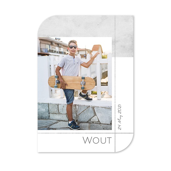 Single Card Half Rounded Vertical 10 x 14,3 cm Single Card Half Rounded Vertical 10 x 14,3 cm