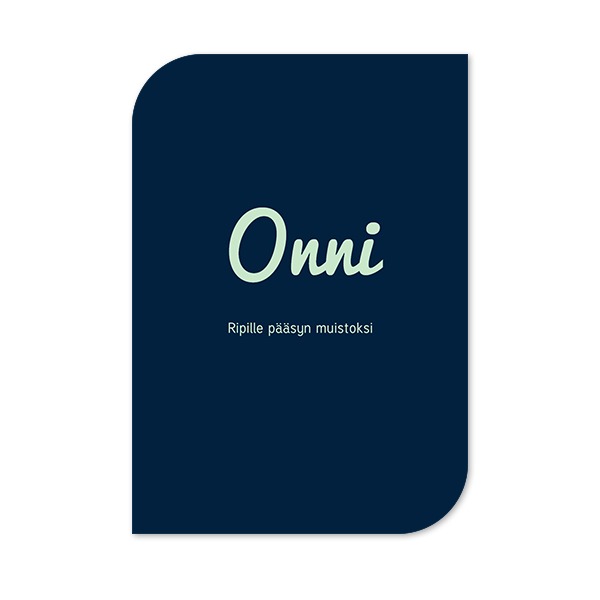 Klassinen kuvakortti siiven muotoinen pysty 10 x 14,3 cm