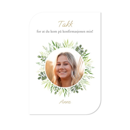 Enkle Fotokort halvrundet stående 10 x 14,3 cm