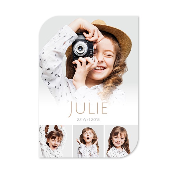 Single Card Half Rounded Vertical 10 x 14,3 cm