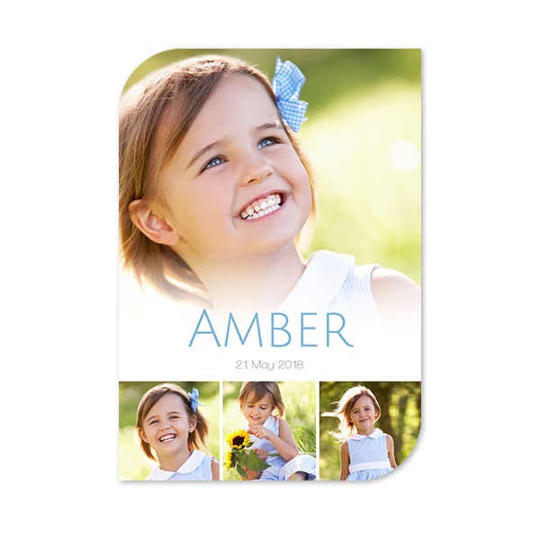 Single Card Half Rounded Vertical 10 x 14,3 cm