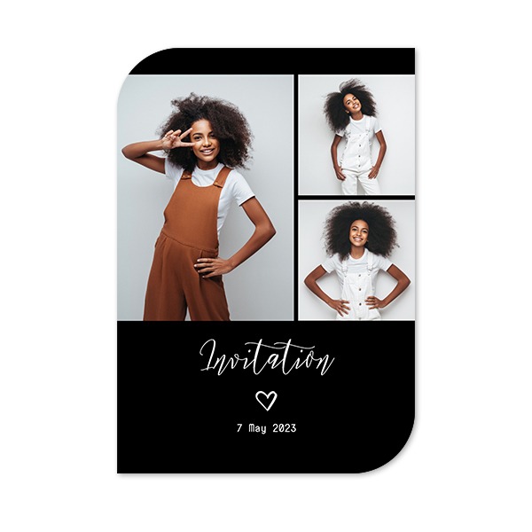 Single Card Half Rounded Vertical 10 x 14,3 cm