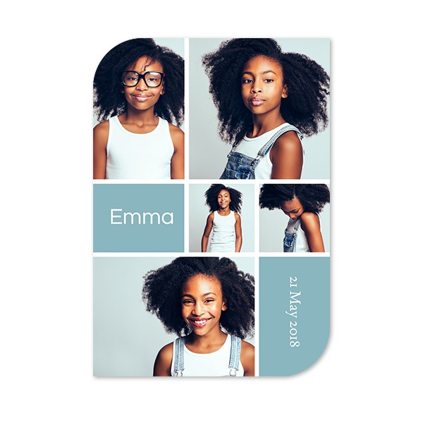 Single Card Half Rounded Vertical 10 x 14,3 cm