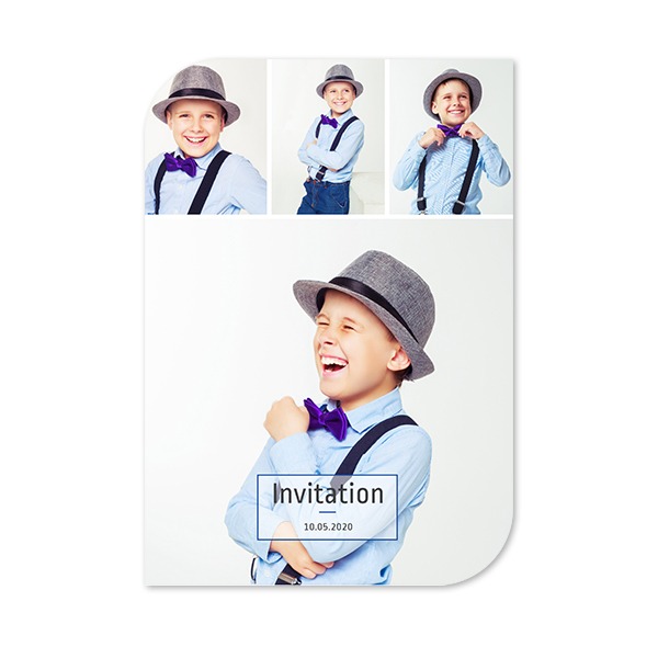 Single Card Half Rounded Vertical 10 x 14,3 cm