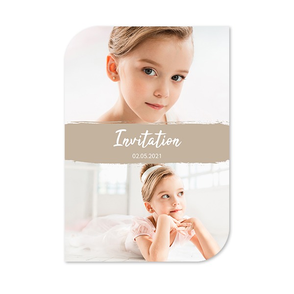 Single Card Half Rounded Vertical 10 x 14,3 cm