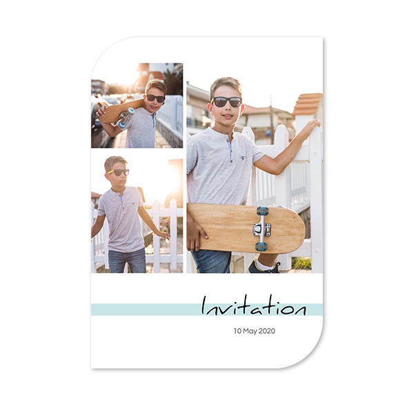 Grusskarte - Halbrunde Ecken Hochformat 10 x 14,3 cm Grusskarte - Halbrunde Ecken Hochformat 10 x 14,3 cm