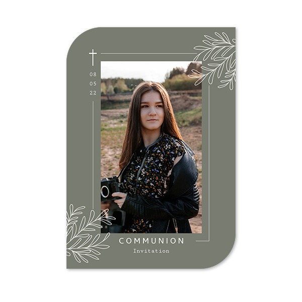 Klassinen kuvakortti siiven muotoinen pysty 10 x 14,3 cm