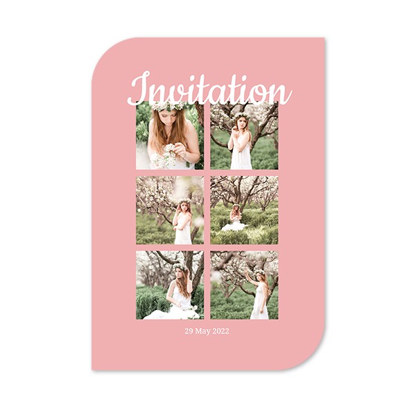 Fotokaart vleugel staand 10 x 14,3 cm