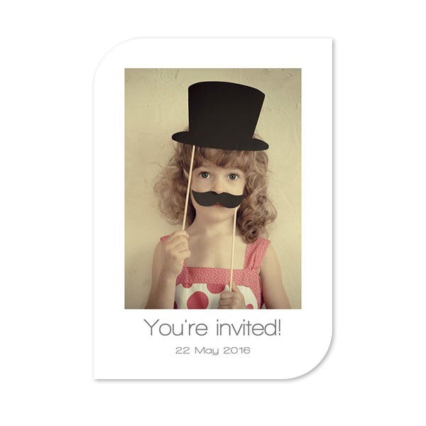 Single Card Half Rounded Vertical 10 x 14,3 cm