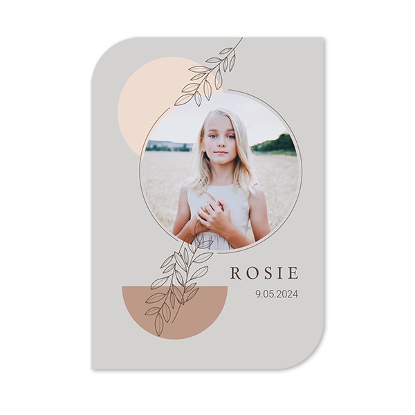 Single Card Half Rounded Vertical 10 x 14,3 cm