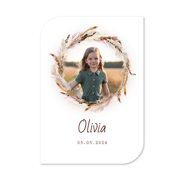 Single Card Half Rounded Vertical 10 x 14,3 cm
