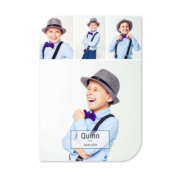 Single Card Half Rounded Vertical 10 x 14,3 cm