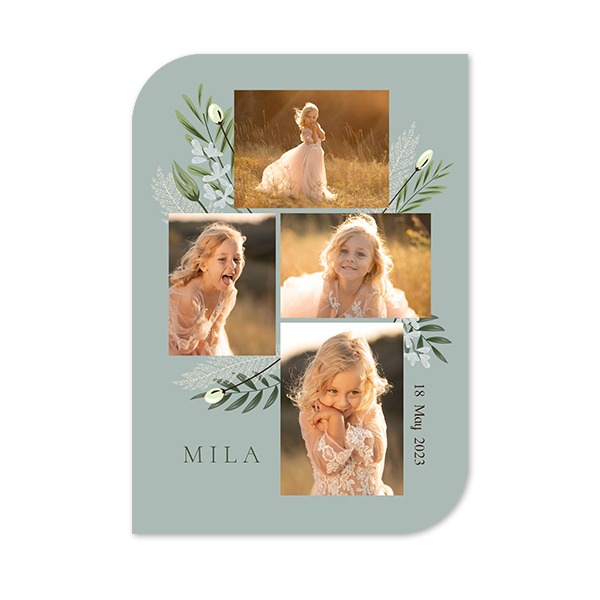 Single Card Half Rounded Vertical 10 x 14,3 cm