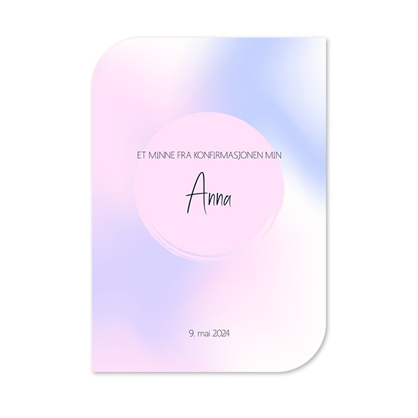 Enkle Fotokort halvrundet stående 10 x 14,3 cm