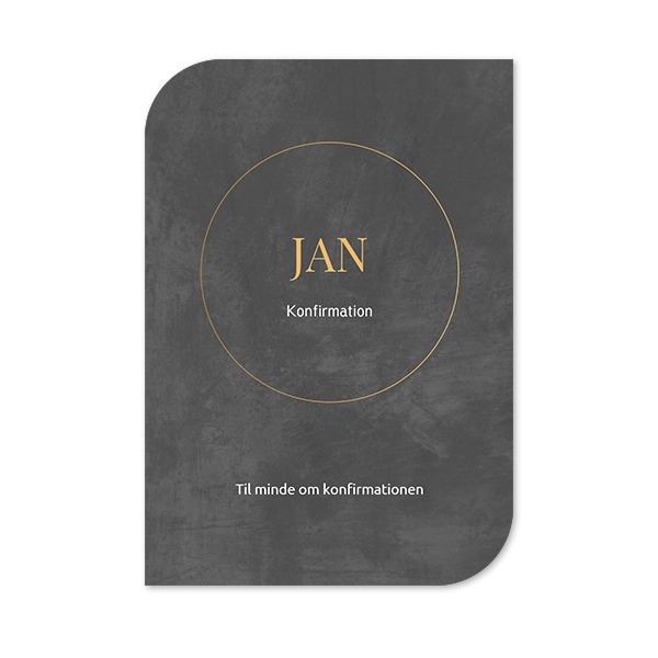 Enkle Fotokort halvrundet portræt 10 x 14,3 cm