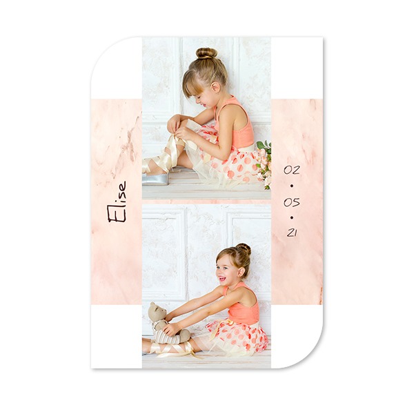 Single Card Half Rounded Vertical 10 x 14,3 cm