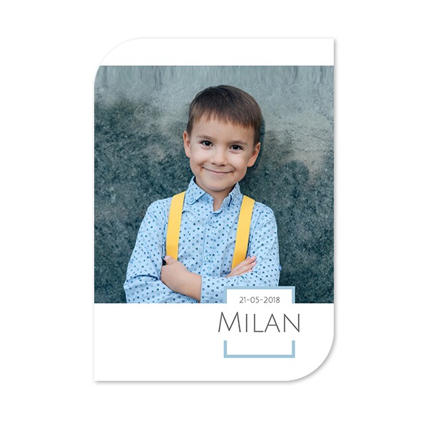 Single Card Half Rounded Vertical 10 x 14,3 cm