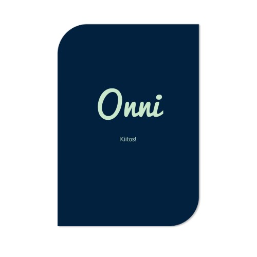 Klassinen kuvakortti siiven muotoinen pysty 10 x 14,3 cm