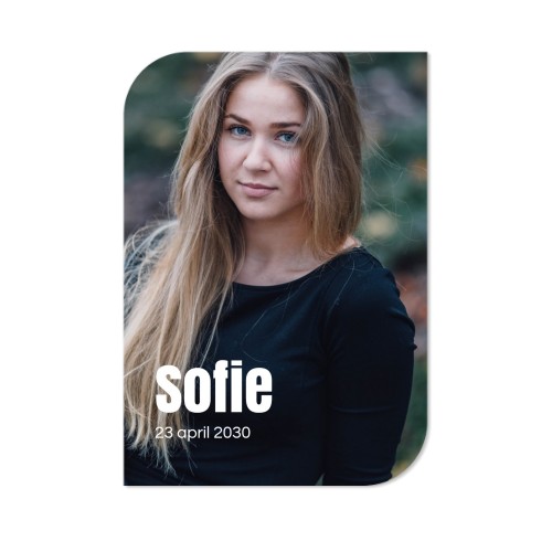 Enkle Fotokort halvrundet portræt 10 x 14,3 cm